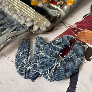 Repurposed Demim Earrings